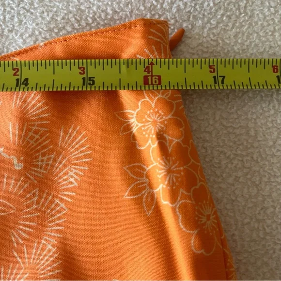 A.M.I. SILK SKIRT ASYMMETRICAL FLORAL BIRDS SZ 12 - Picture 16 of 16